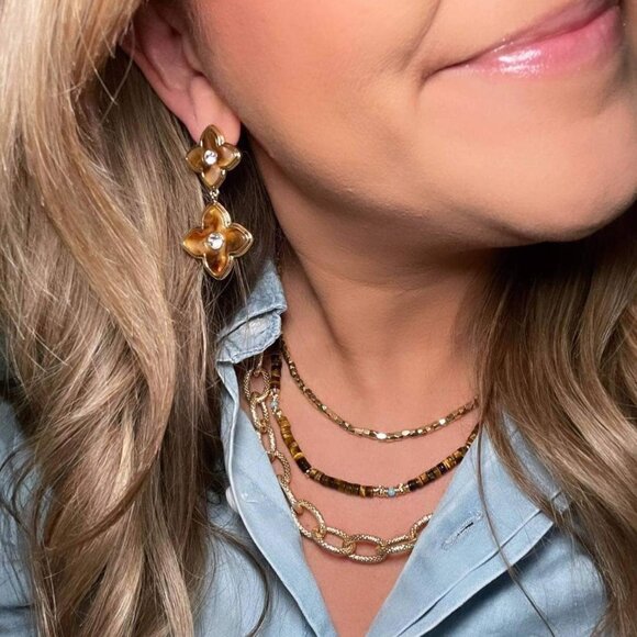 Park Lane Mocha Earrings - New - Picture 2 of 3